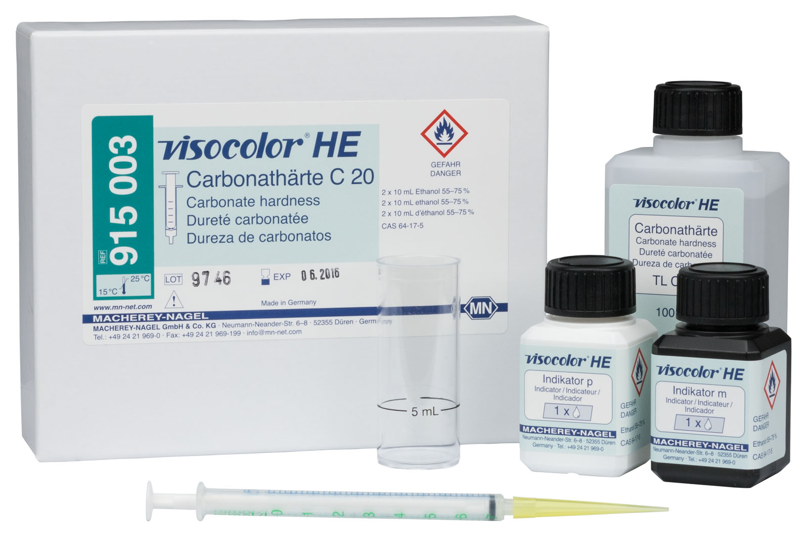 VISOCOLOR® HE Carbonate Hardness Test Kit