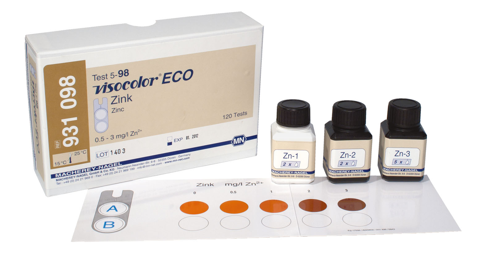 VISOCOLOR® ECO Zinc Test Kit