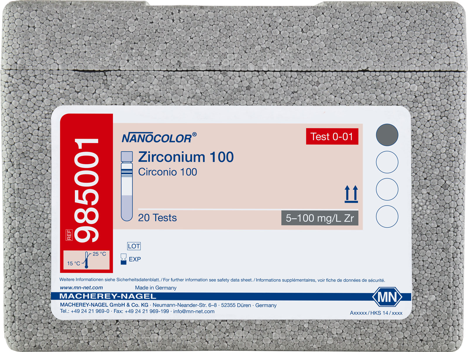 NANOCOLOR® Zirconium Tube Test