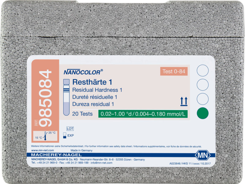 NANOCOLOR® Residual Hardness Tube Test